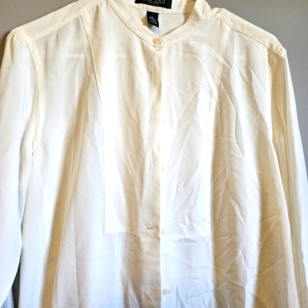 Lauren Ralph Lauren Petite White Blouse